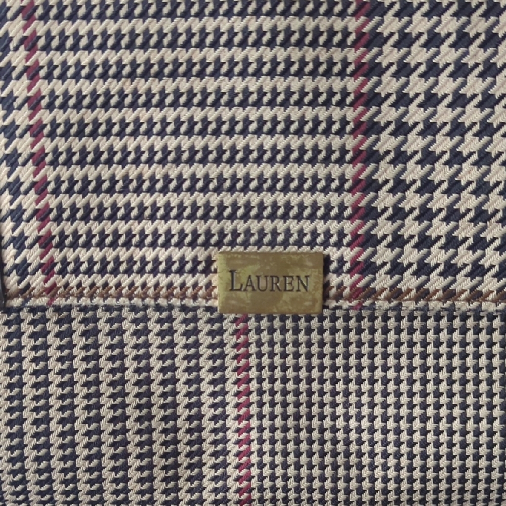 Vintage LAUREN by Ralph Lauren Houndstooth Purse - Picture 3 of 14